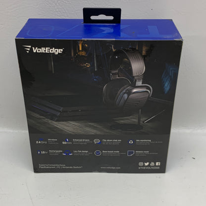 New VoltEdge TX-70 Wireless RF Stereo Gaming Headset - 50mm Drivers - Black