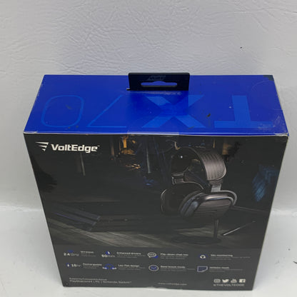 New VoltEdge TX-70 Wireless RF Stereo Gaming Headset - 50mm Drivers - Black