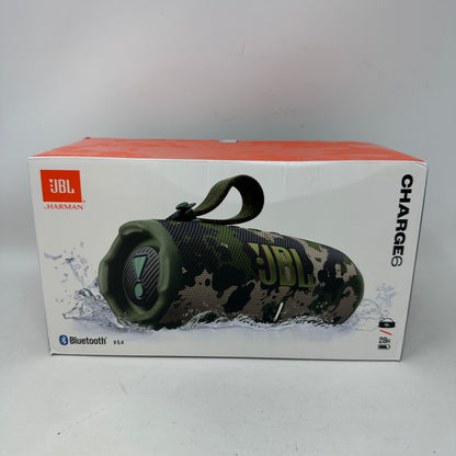New JBL Charge 6 Portable Wireless Bluetooth Speaker Camo JBLCHARGE6SQUADAM