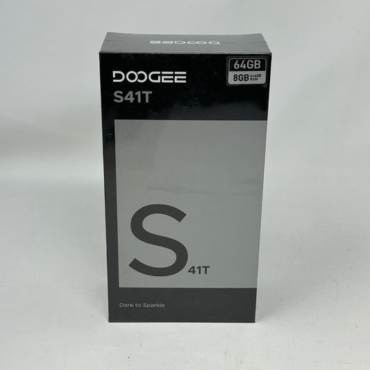 New Doogee S41T 64GB Volcano Orange 8GB RAM GSM Unlocked Rugged Smartphone