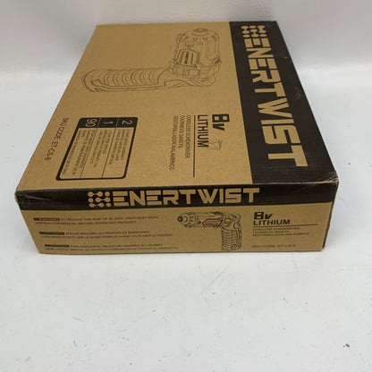 New Enertwist 8V Max Cordless Screwdriver ET-CS-8 Pivot Handle 82pc Bit Set Case