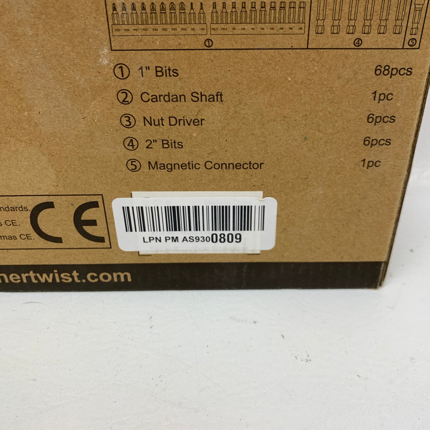 New Enertwist 8V Max Cordless Screwdriver ET-CS-8 Pivot Handle 82pc Bit Set Case