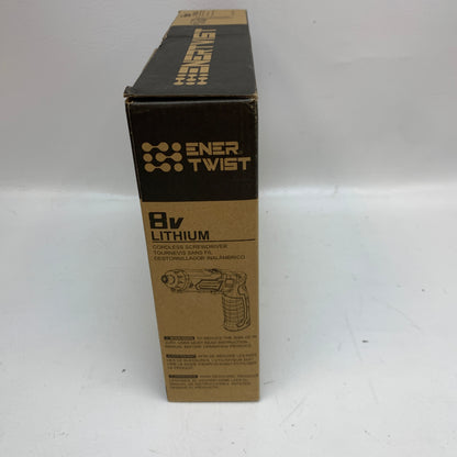 New Enertwist 8V Max Cordless Screwdriver ET-CS-8 Pivot Handle 82pc Bit Set Case