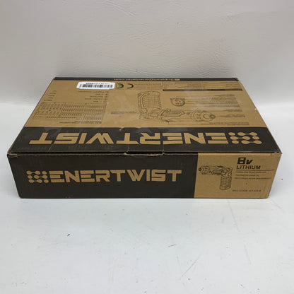 New Enertwist 8V Max Cordless Screwdriver ET-CS-8 Pivot Handle 82pc Bit Set Case