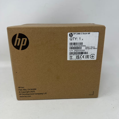 New HP USB-C G5 Docking Station 5YH27AV#ABA