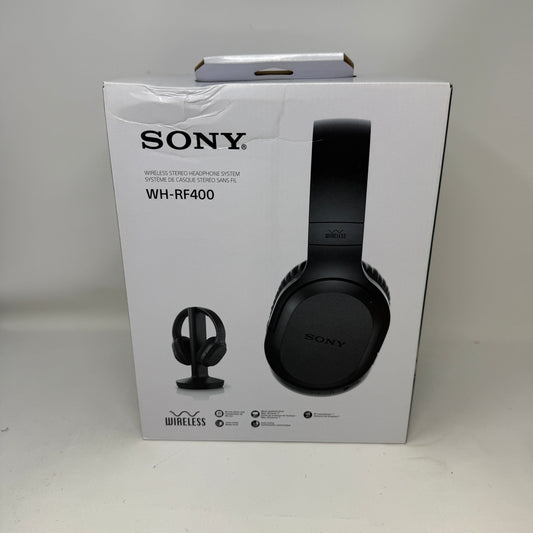 New Sony WH-RF400 Wireless On-Ear Bluetooth Headphones Black
