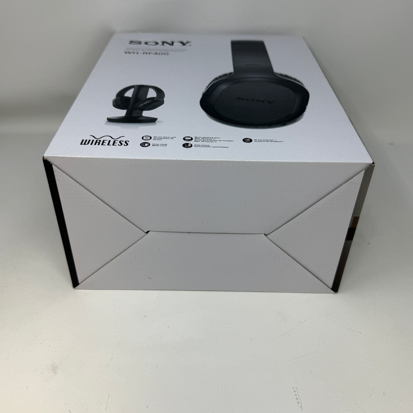 New Sony WH-RF400 Wireless On-Ear Bluetooth Headphones Black