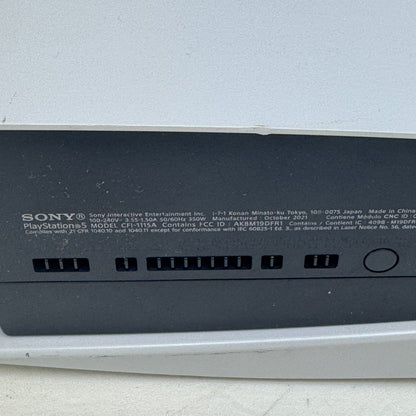 Sony PlayStation 5 Disc Edition PS5 825GB White Console Gaming System CFI-1115A