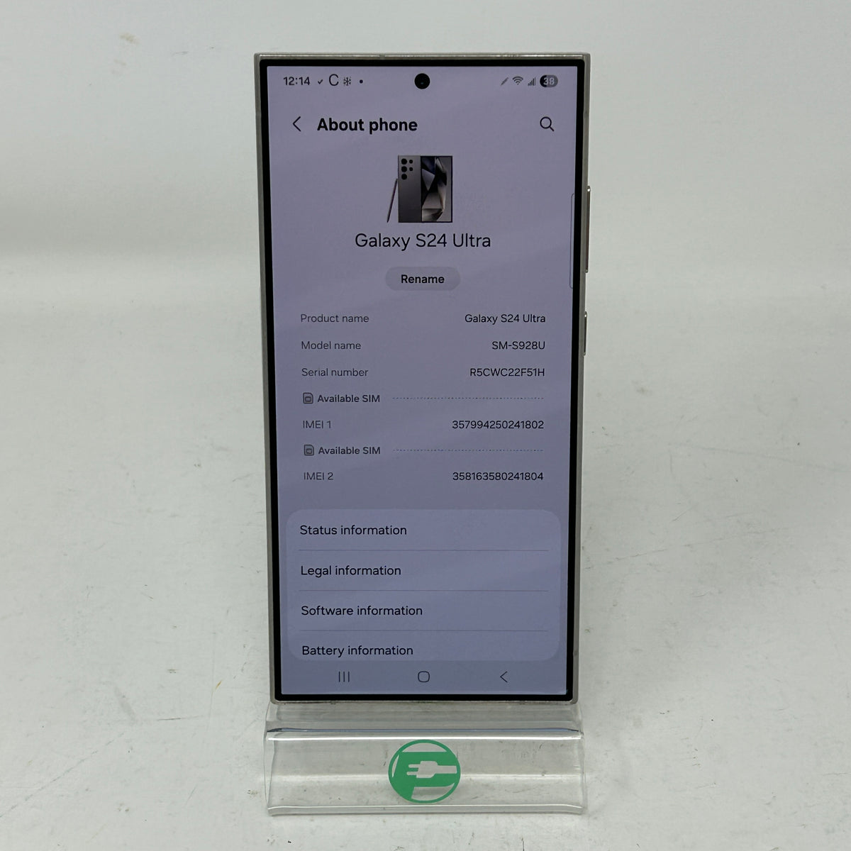 Unlocked Samsung Galaxy S24 Ultra 12GB RAM 256GB SM-S928U Gray