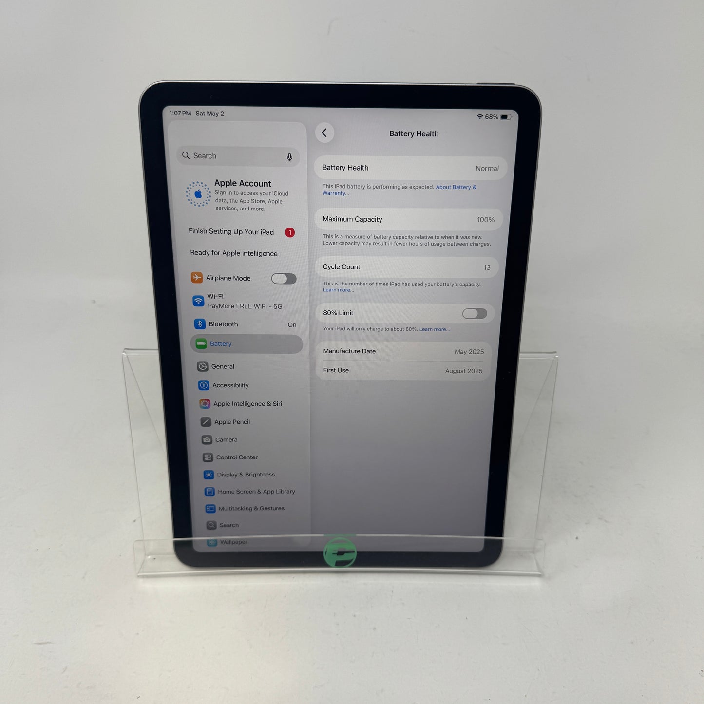 WiFi Only Apple iPad Air 11" M3 128GB Space Gray MC9W4LL/A