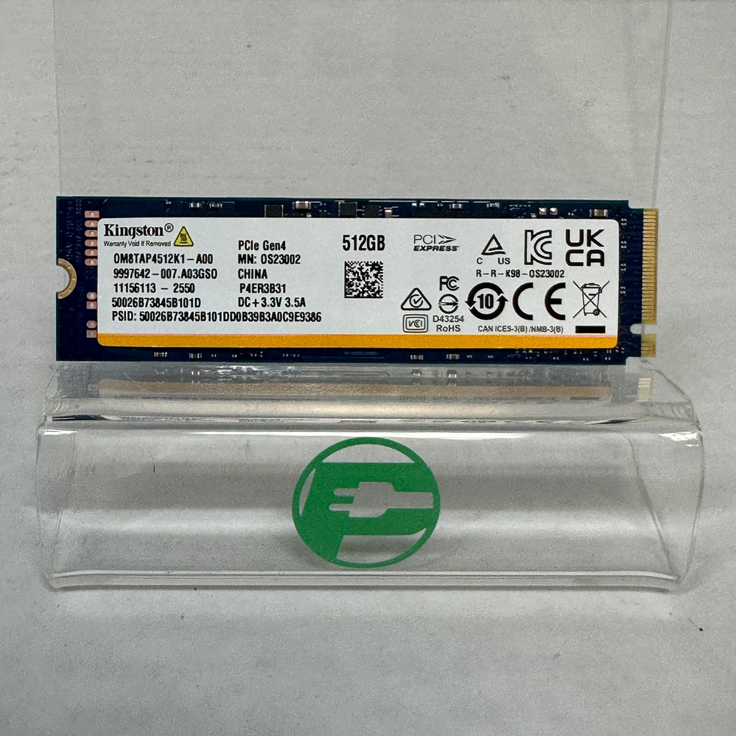 Kingston M.2 2280 PCIe Gen4 512GB PCIe Gen 4.0 x4 SSD OM8TAP4512K1-A00