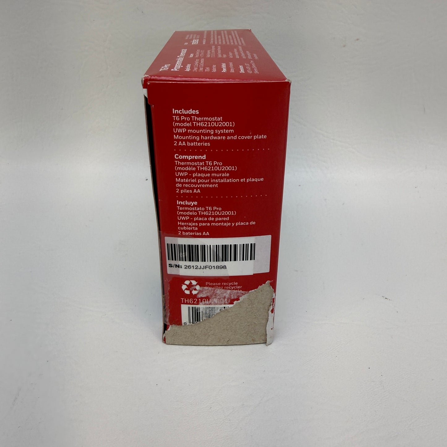 New Honeywell T6 Pro Programmable White Thermostat H6220WF2006/U