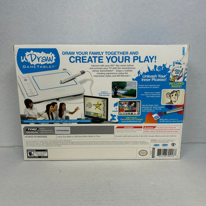 Nintendo Wii uDraw Game Tablet  uDraw Video Game with Bundle