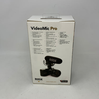New Rode VideoMicProR w/Rycote Lyre Shockmount