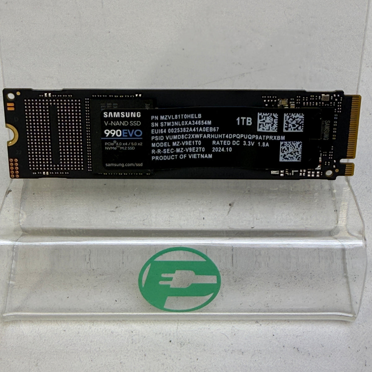 Samsung M.2 2280 MZ-V9E1T0 1TB M.2 NVMe Gen 4.0 x 4 SSD 