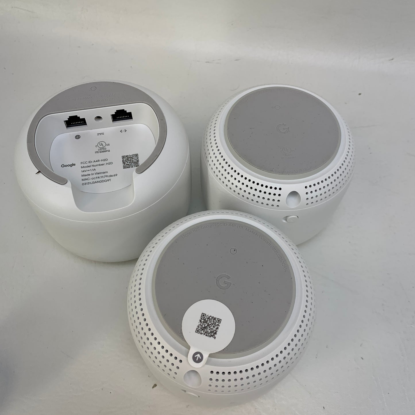 Google Nest AC2200 White Wi-Fi Mesh Router System 3-Point A4R-H2D