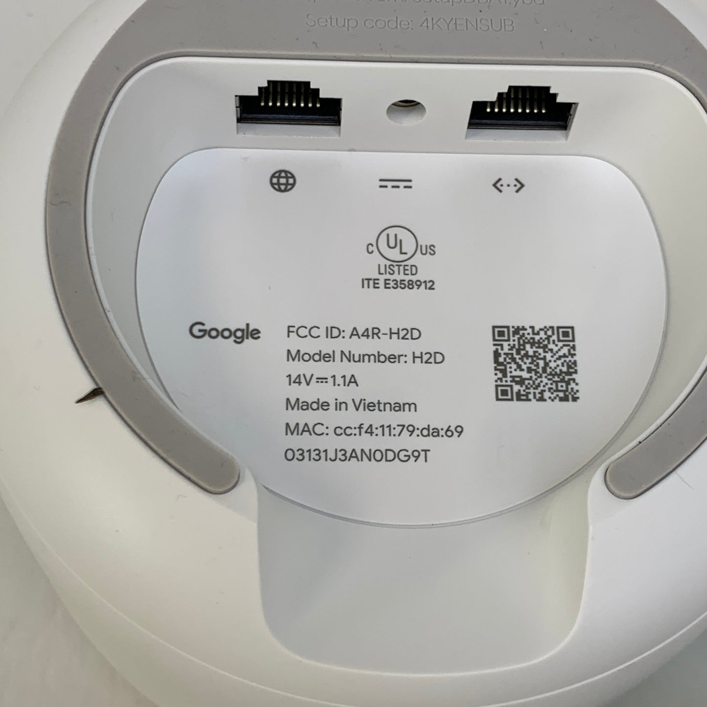 Google Nest AC2200 White Wi-Fi Mesh Router System 3-Point A4R-H2D