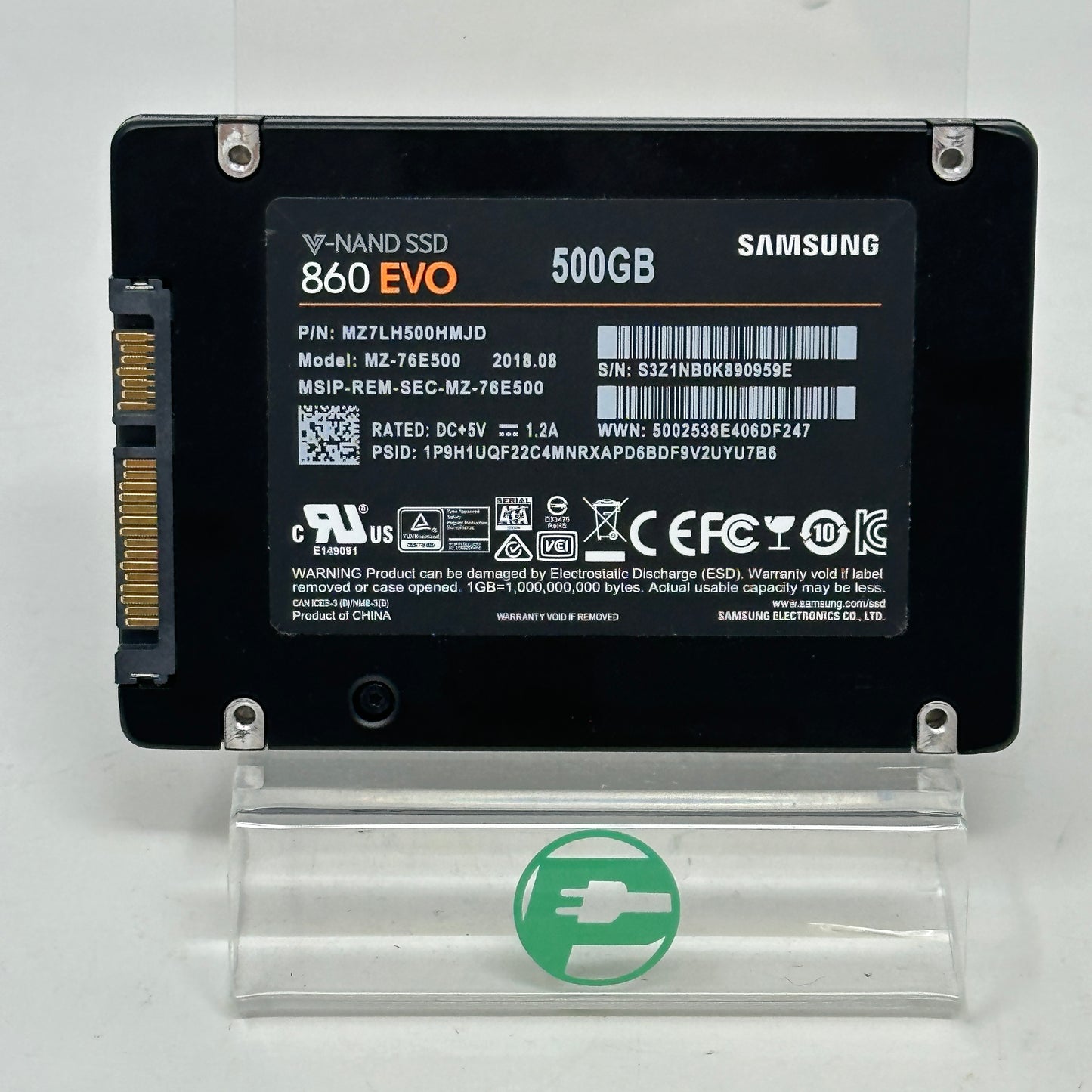 Samsung 2.5" 860 EVO 500GB eSATA III 6Gbps SSD MZ-76E500