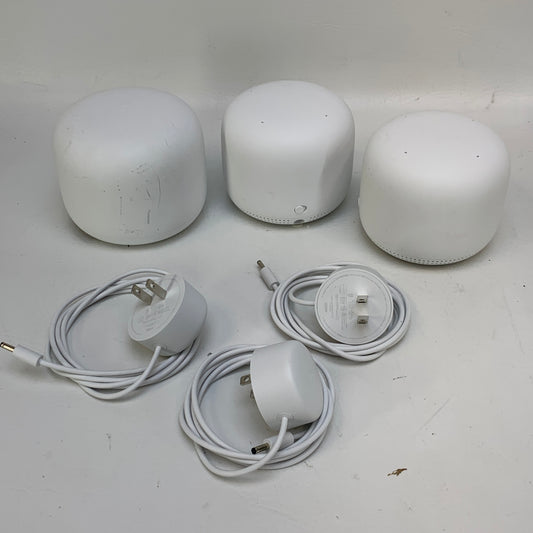 Google Nest AC2200 White Wi-Fi Mesh Router System 3-Point A4R-H2D