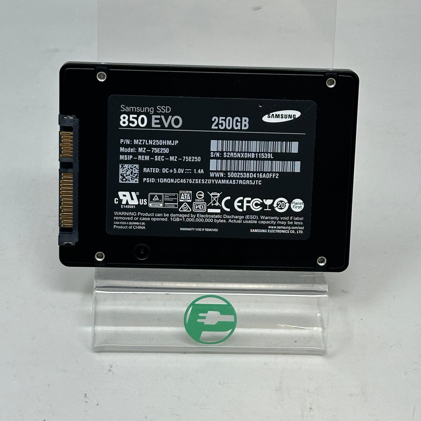 Samsung 2.5" 850 EVO 250GB eSATA III 6Gbps SSD MZ-75E250