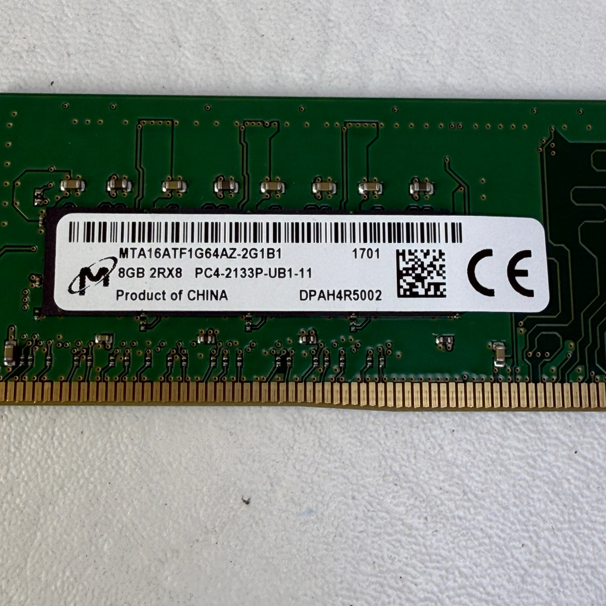 Micron 2Rx8 PC4-2133P-UB1-11 8GB (1x8GB) RAM DDR4 2133MHz 