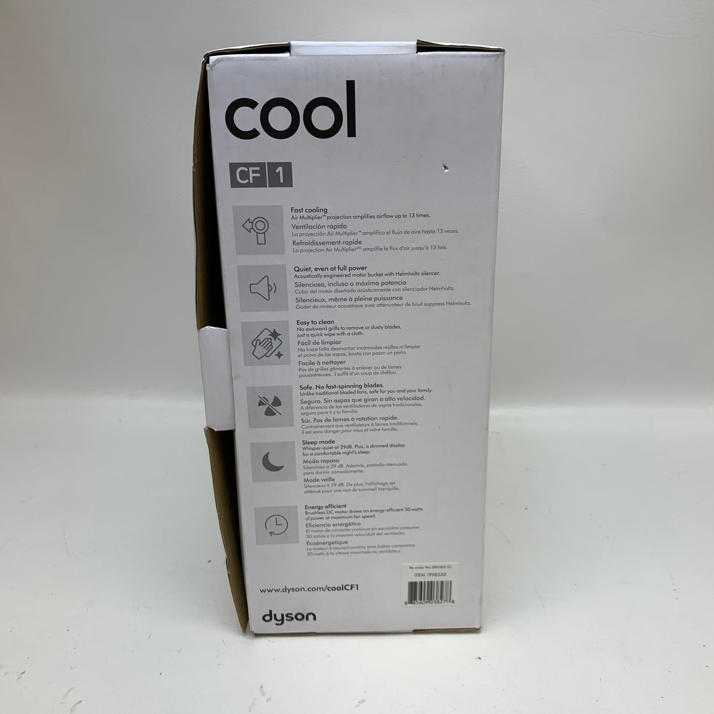 New Dyson Cool CF1 Desk Fan / Tabletop Fan AM12