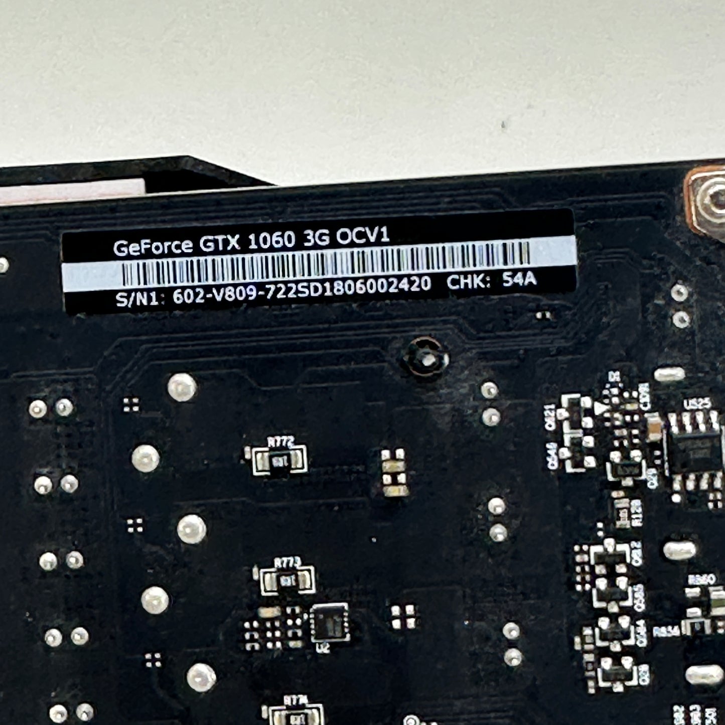 MSI GeForce GTX 1060 3GB GDDR5 Graphics Card OCV1