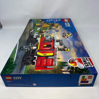 New LEGO Fire Command Truck 60374 City Fire 502pcs