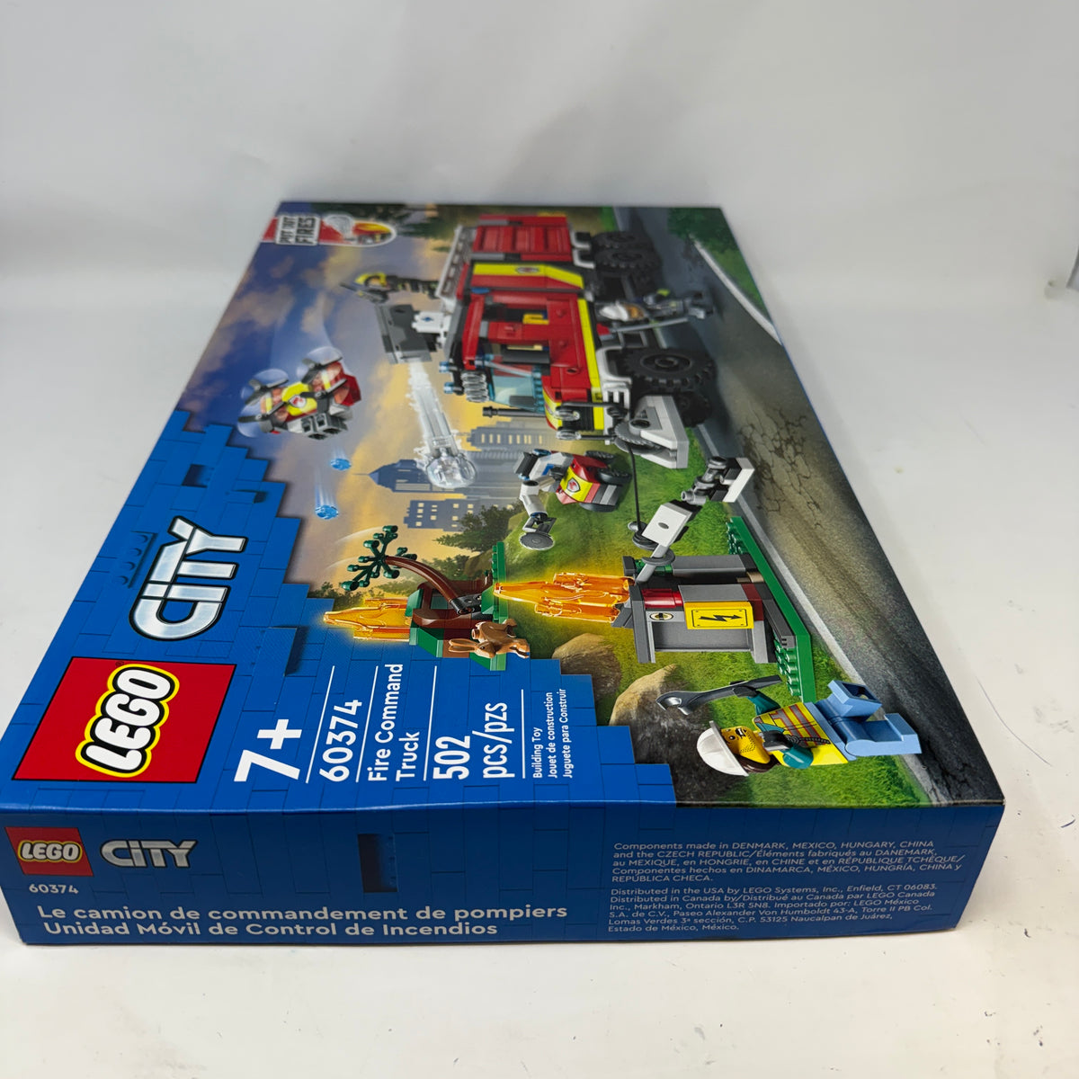 New LEGO Fire Command Truck 60374 City Fire 502pcs