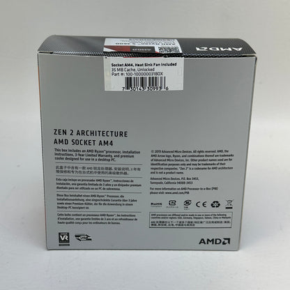 AMD Ryzen 5 3600 3.6 GHz 6 Core 100-100000031BOX 12 Thread AM4 w/ CPU Cooler