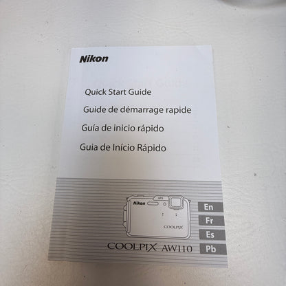 Nikon Coolpix AW110 16.0MP Orange Compact Digital