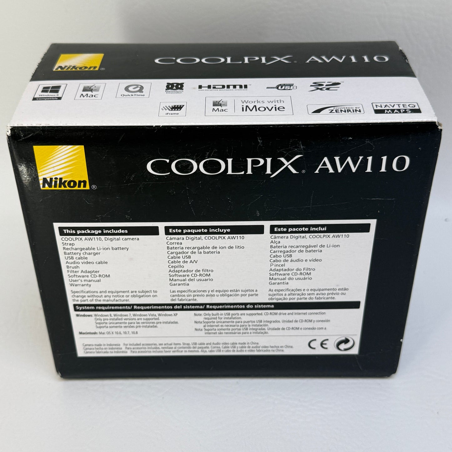 Nikon Coolpix AW110 16.0MP Orange Compact Digital