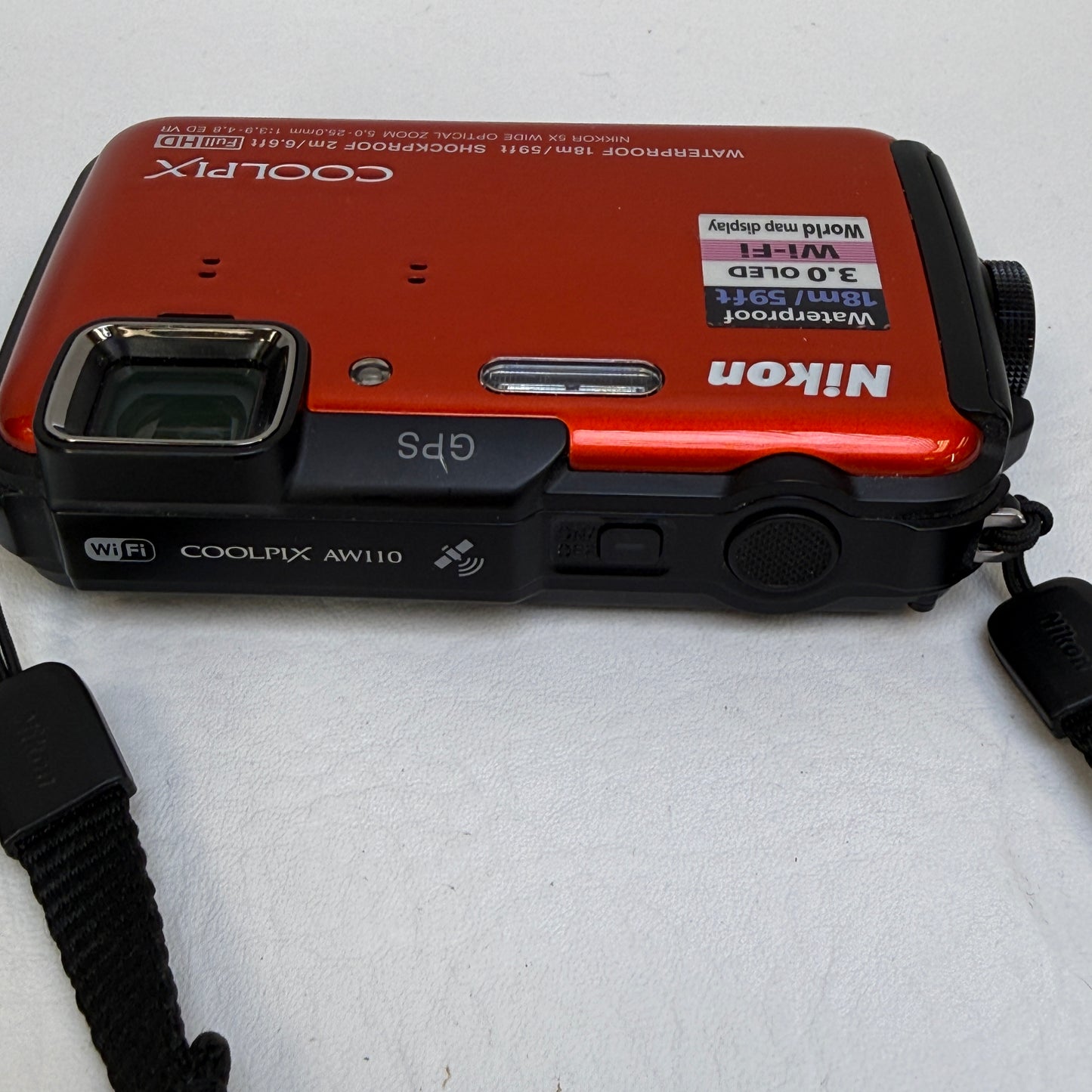 Nikon Coolpix AW110 16.0MP Orange Compact Digital