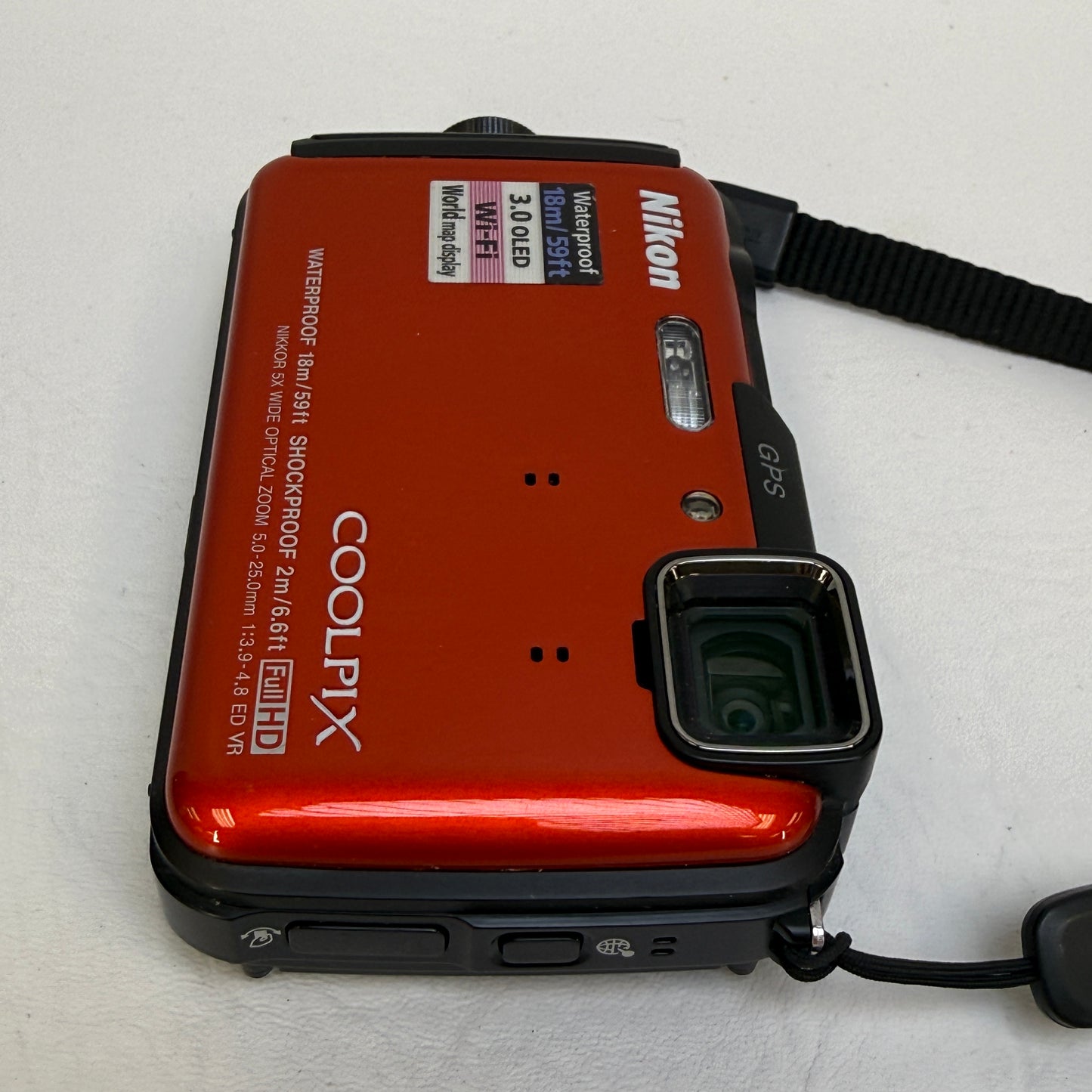 Nikon Coolpix AW110 16.0MP Orange Compact Digital