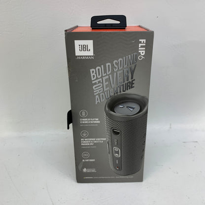 JBL Flip 7 Portable Waterproof Bluetooth Speaker Black JBLFLIP6GREYAM