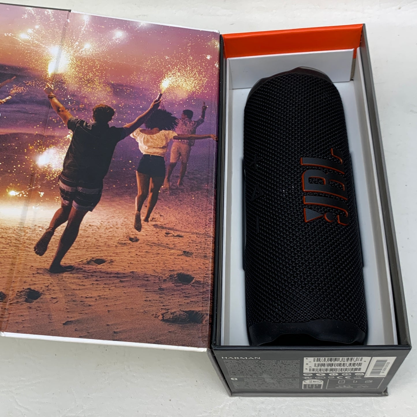 JBL Flip 7 Portable Waterproof Bluetooth Speaker Black JBLFLIP6GREYAM