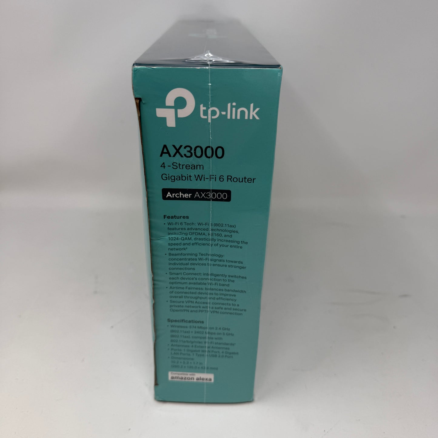 New TP-Link Archer Dual Band WiFi 6 AX3000 Mesh WiFi Router