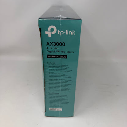New TP-Link Archer Dual Band WiFi 6 AX3000 Mesh WiFi Router