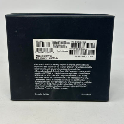 Netgear MR6110 Nighthawk M6 5G WiFi 6 Mobile Hotspot Router