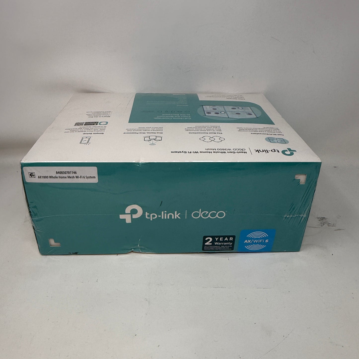 New TP-Link Deco Dual Band WiFi 6 W3600 Whole Home Mesh Wi-Fi System