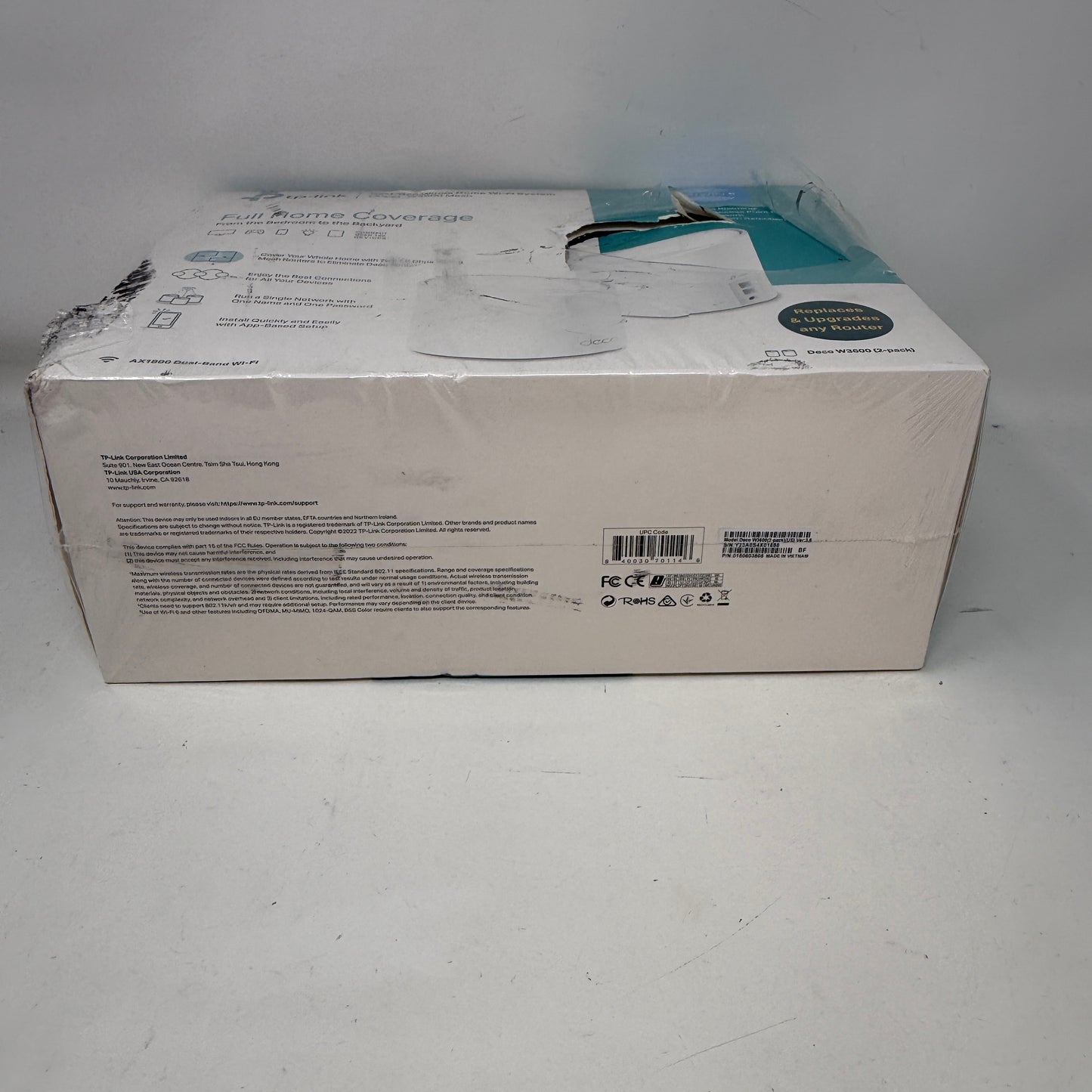New TP-Link Deco Dual Band WiFi 6 W3600 Whole Home Mesh Wi-Fi System