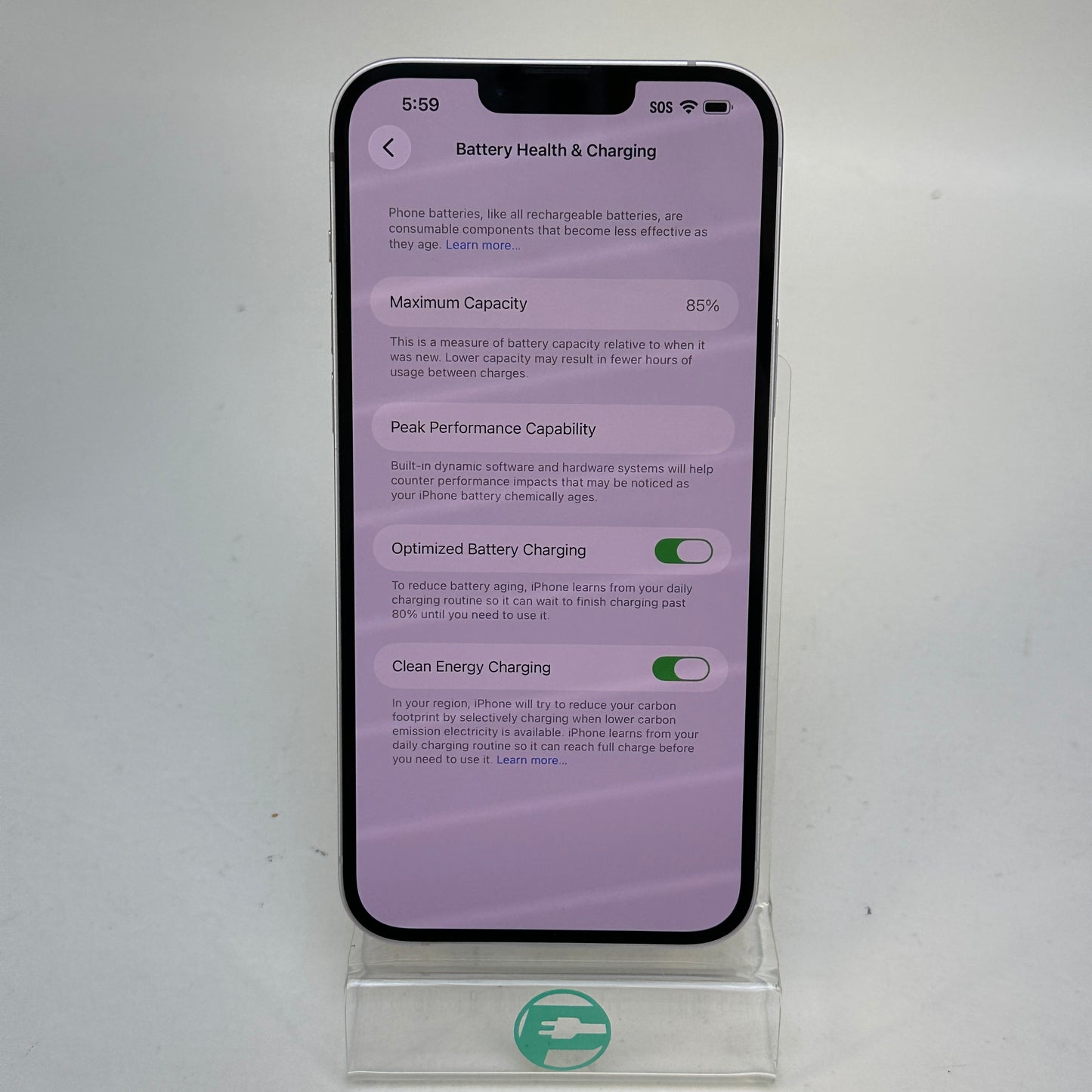 Factory Unlocked Apple iPhone 14 Plus 128GB Purple MQ3U3LL/A