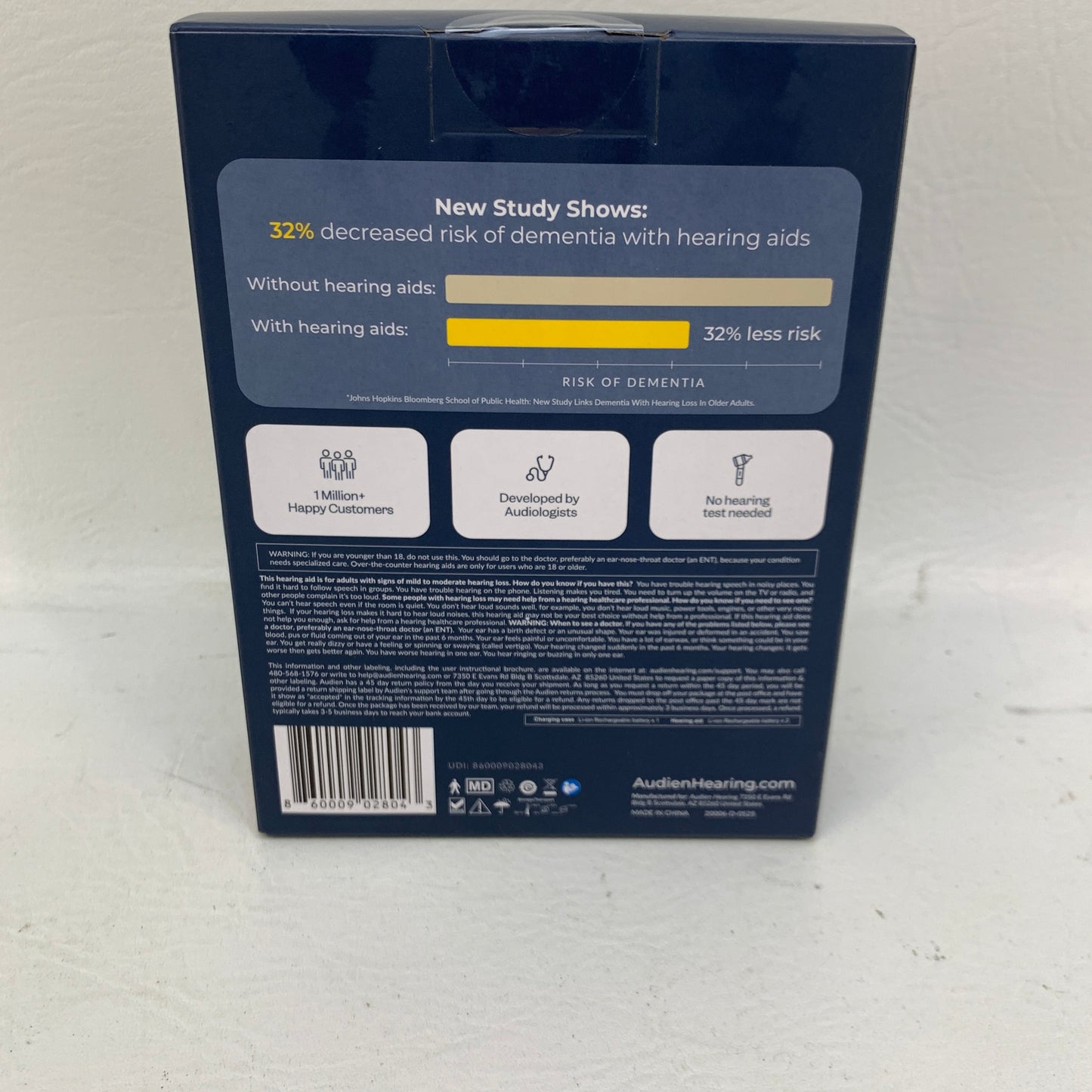 New Audien Atom Pro 2 Rechargeable Hearing Aids  ATOM-PRO-2-BEIGE