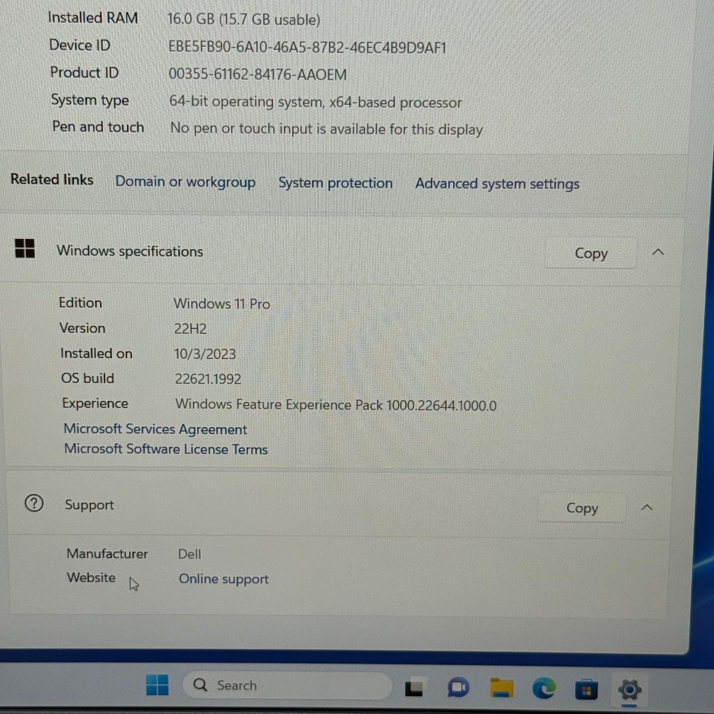 Dell Latitude 5540 15.6" i5-1345U 1.6GHz 16GB RAM 512GB SSD