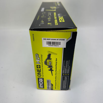 New Ryobi ONE+ HP 18VCompact Brushless One-Handed Reciprocating Saw Tool Only