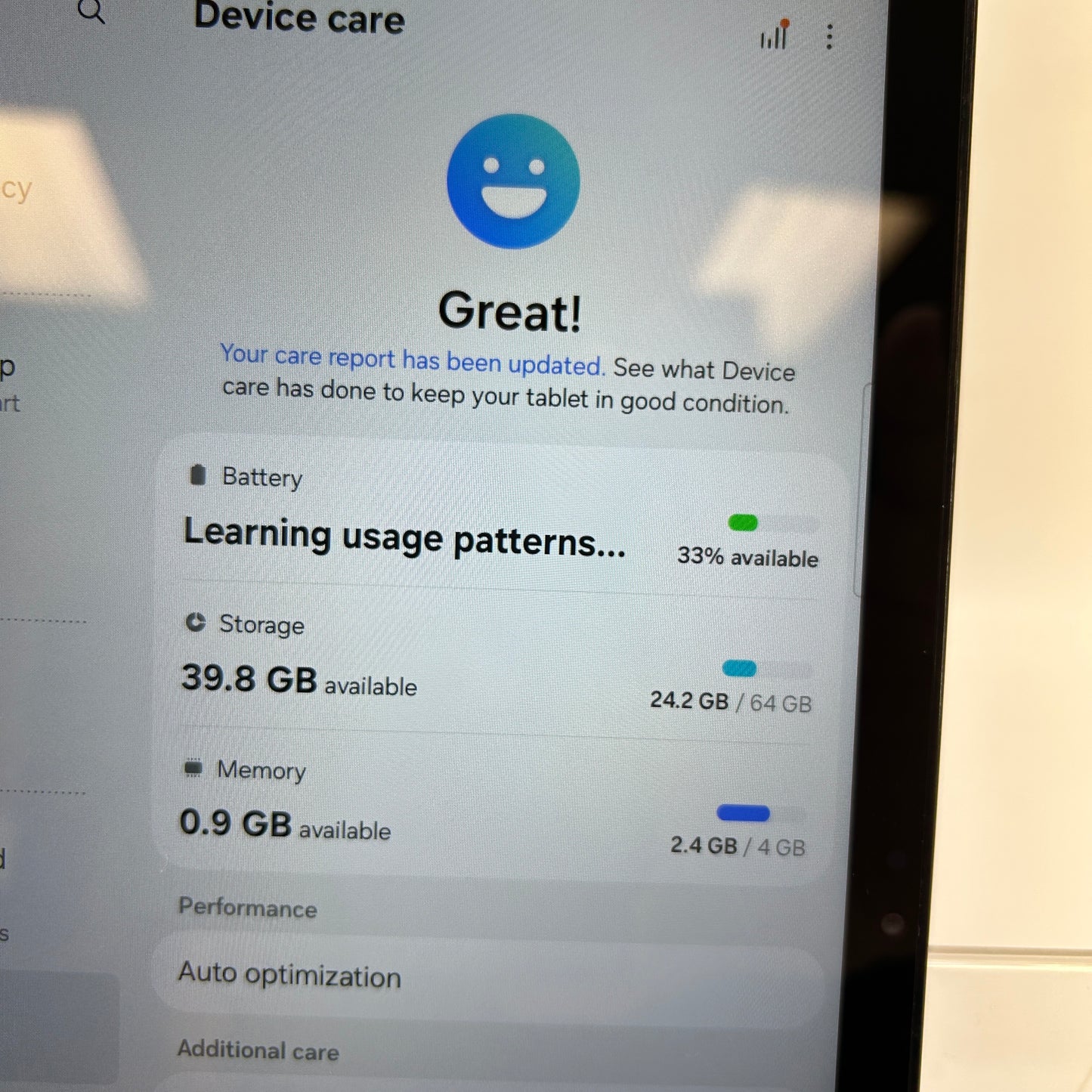 WiFi Only Samsung Galaxy Tab A9 Plus 11.0" 64GB Black SM-X210