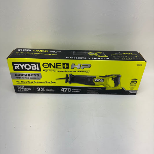 New Ryobi ONE+ HP 18V Brushless Cordless Reciprocating Saw Tool Only