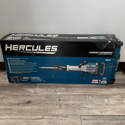 New HERCULES HE32 Hex Breaker Hammer, Max Vibration 15AMP