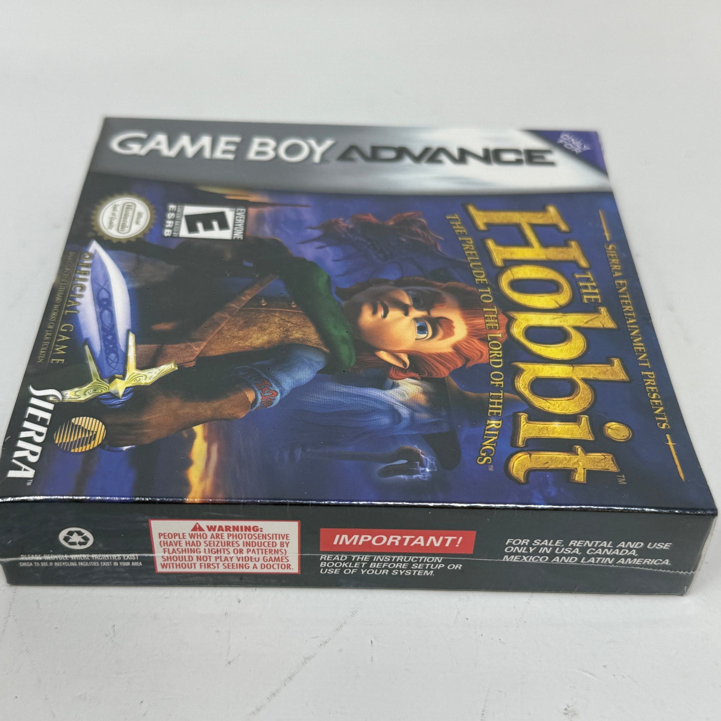 New The Hobbit (Nintendo GameBoy Advance, 2003)