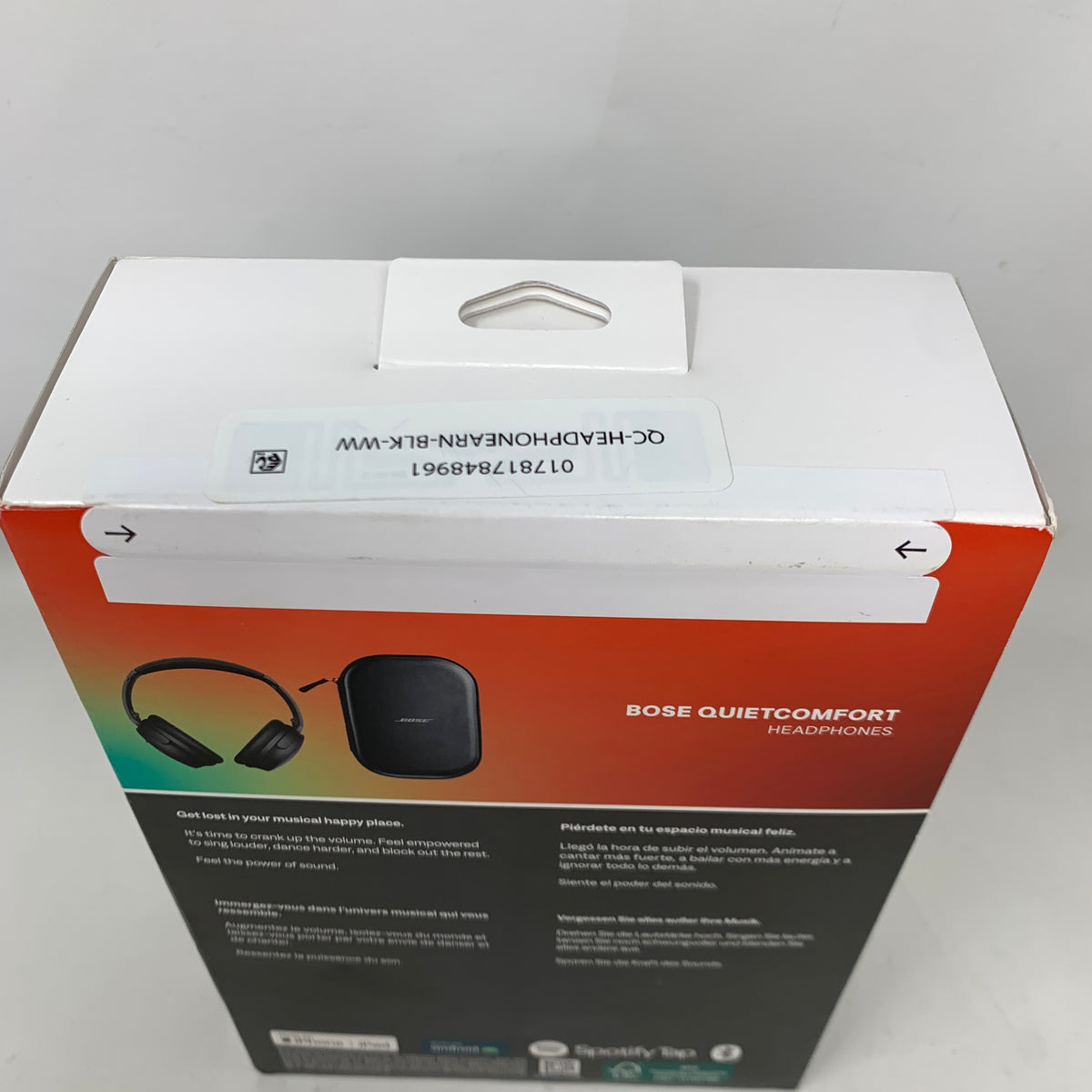 New Bose QuietComfort Wireless Noise Cancelling Headphones Black 884367-0100